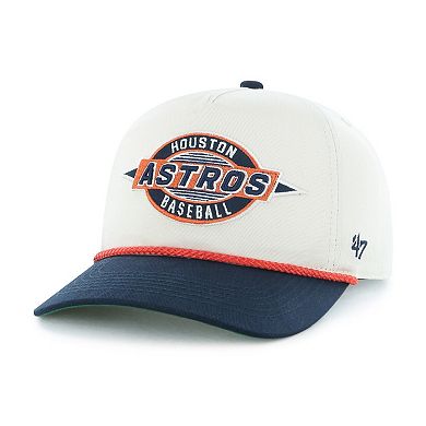 Youth '47 Natural/Navy Houston Astros Frame Out Hitch Adjustable Hat