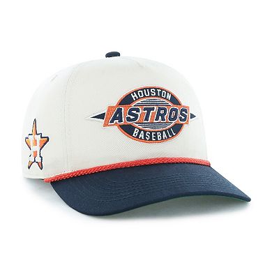 Youth '47 Natural/Navy Houston Astros Frame Out Hitch Adjustable Hat