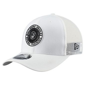 Men's New Era White Baltimore Orioles 2026 Spring Training Fan Pack 9SEVENTY Adjustable Trucker Hat