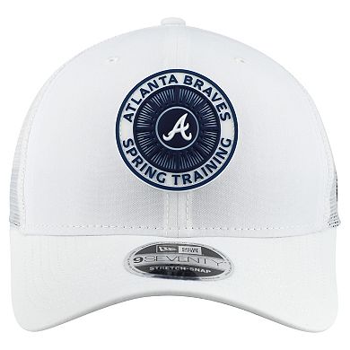 Men's New Era White Atlanta Braves 2026 Spring Training Fan Pack 9SEVENTY Adjustable Trucker Hat