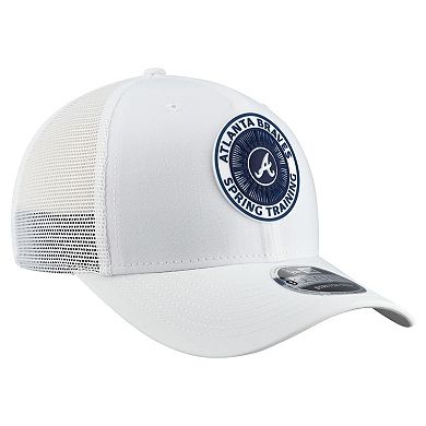 Men's New Era White Atlanta Braves 2026 Spring Training Fan Pack 9SEVENTY Adjustable Trucker Hat