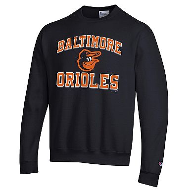 Men's Champion Black Baltimore Orioles Heart & Soul Powerblend Sweatshirt