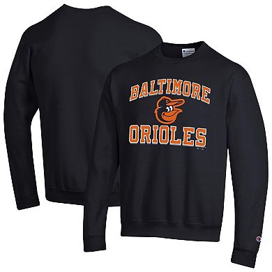 Men's Champion Black Baltimore Orioles Heart & Soul Powerblend Sweatshirt