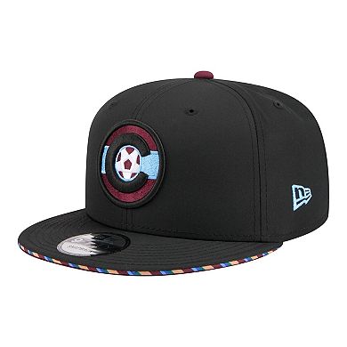 Men's New Era Black Colorado Rapids 2026 Jersey Hook 9FIFTY Snapback Hat