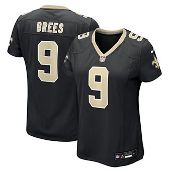 Women's Nike Drew Brees Black New Orleans Saints Team Game Jersey