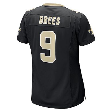 Women's Nike Drew Brees Black New Orleans Saints Team Game Jersey