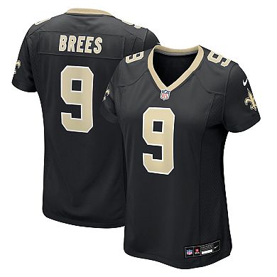 Women's Nike Drew Brees Black New Orleans Saints Team Game Jersey