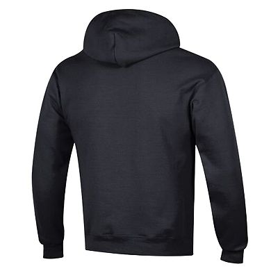 Men's Champion Black Carolina Panthers Powerblend Arch over Logo Hoodie