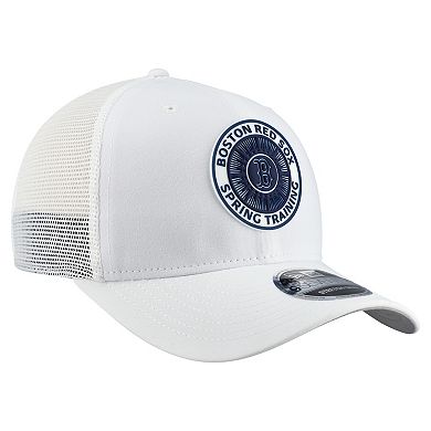 Men's New Era White Boston Red Sox 2026 Spring Training Fan Pack 9SEVENTY Adjustable Trucker Hat
