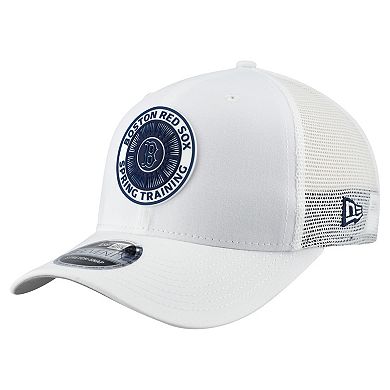 Men's New Era White Boston Red Sox 2026 Spring Training Fan Pack 9SEVENTY Adjustable Trucker Hat