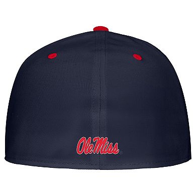 Men's Nike Navy Ole Miss Rebels 2025 On-Field True Dri-FIT Fitted Hat
