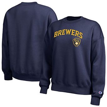 Women's Champion Athletic Navy Milwaukee Brewers All Star Sweatshirt