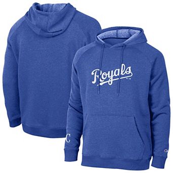Men's Champion Royal Kansas City Royals Triumph Tri-Blend Hoodie