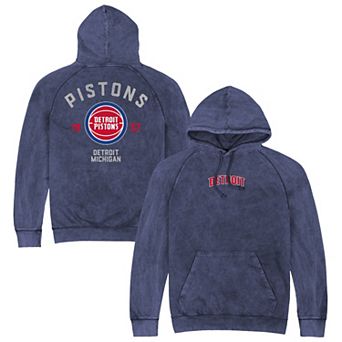 Unisex Stadium Essentials Blue Detroit Pistons Get Back Vintage Raglan Hoodie