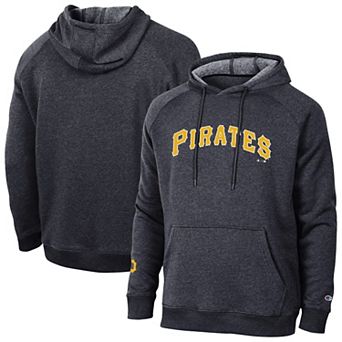 Men's Champion Black Pittsburgh Pirates Triumph Tri-Blend Hoodie