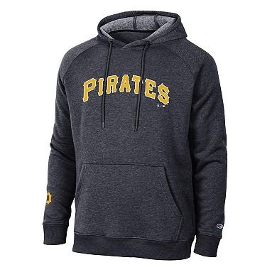 Men's Champion Black Pittsburgh Pirates Triumph Tri-Blend Hoodie