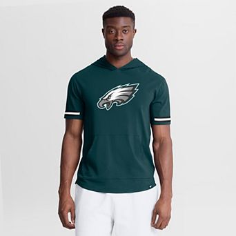 Men's Fanatics Midnight Green Philadelphia Eagles Optimal Play Short Sleeve Hooded T-Shirt