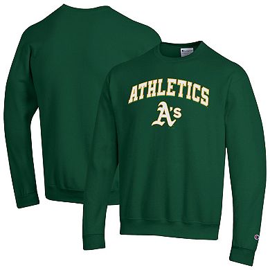 Men's Champion Green Athletics Heart & Soul Powerblend Sweatshirt