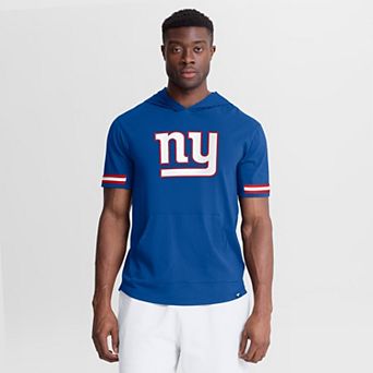Men's Fanatics Royal New York Giants Optimal Play Short Sleeve Hooded T-Shirt
