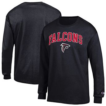Men's Champion Black Atlanta Falcons Arch Over Logo Long Sleeve T-Shirt