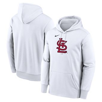 Men's Nike White St. Louis Cardinals Logo Club Hoodie