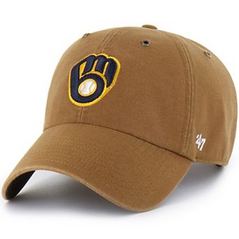 Men's Carhartt x '47 Brown Milwaukee Brewers Clean Up Adjustable Hat