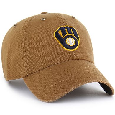 Men's Carhartt x '47 Brown Milwaukee Brewers Clean Up Adjustable Hat