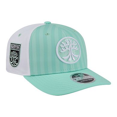 Youth New Era Mint Austin FC Jersey Hook 9SEVENTY Stretch-Snap Adjustable Hat