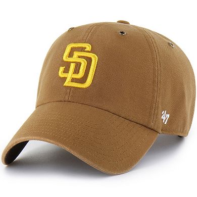 Men's Carhartt x '47 Brown San Diego Padres Clean Up Adjustable Hat