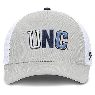 Unisex Nike Gray North Carolina Tar Heels 2026 Basketball Refresh 5-Panel Rise Trucker Hat