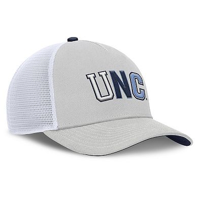 Unisex Nike Gray North Carolina Tar Heels 2026 Basketball Refresh 5-Panel Rise Trucker Hat