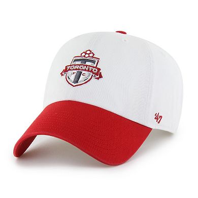 Men's '47 White Toronto FC Two-Tone Clean Up Adjustable Hat