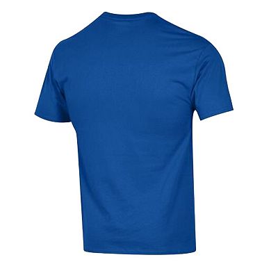 Men's Champion Royal Denver Broncos Arch Over Logo T-Shirt