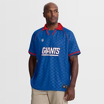 Men's Fanatics Royal/Red New York Giants Homerun Raglan V-Neck Polo