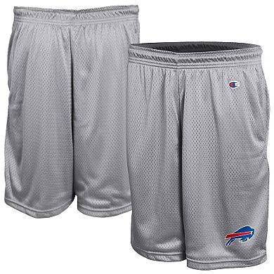 Men's Champion Gray Buffalo Bills Classic Mesh Shorts