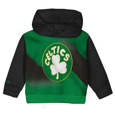 Toddler Mitchell & Ness Kelly Green/Black Boston Celtics Big Face Oversized Pullover Hoodie & Pants Set