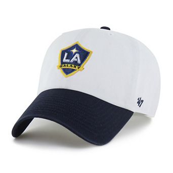 Men's '47 White LA Galaxy Two-Tone Clean Up Adjustable Hat