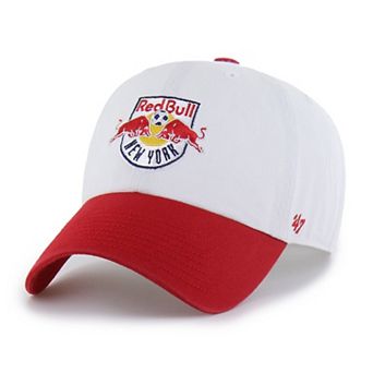 Men's '47 White New York Red Bulls Two-Tone Clean Up Adjustable Hat