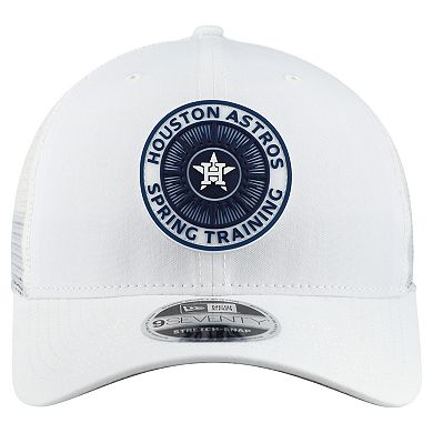 Men's New Era White Houston Astros 2026 Spring Training Fan Pack 9SEVENTY Adjustable Trucker Hat