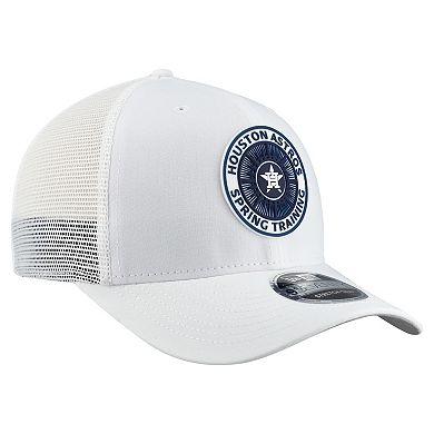 Men's New Era White Houston Astros 2026 Spring Training Fan Pack 9SEVENTY Adjustable Trucker Hat