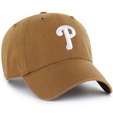 Men's Carhartt x '47 Brown Philadelphia Phillies Clean Up Adjustable Hat