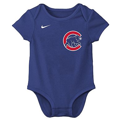 Newborn & Infant Nike Pete Crow-Armstrong Royal Chicago Cubs Name & Number Bodysuit