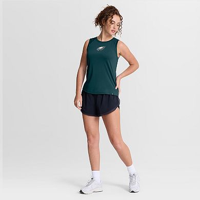 Women's Fanatics Midnight Green Philadelphia Eagles Mesh Triumphant Win Tank Top