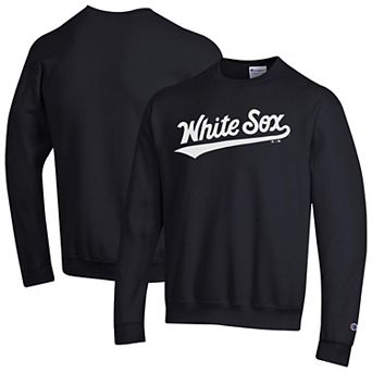 Men's Champion Black Chicago White Sox Powerblend Wordmark Sweatshirt