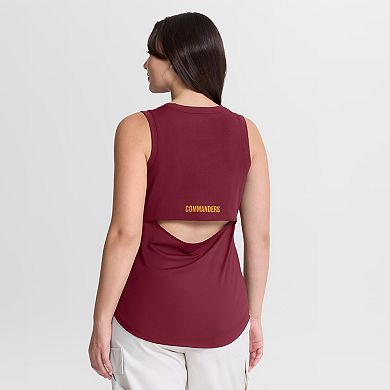 Women's Fanatics Burgundy Washington Commanders Mesh Triumphant Win​ Tank Top