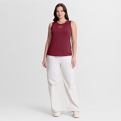 Women's Fanatics Burgundy Washington Commanders Mesh Triumphant Win​ Tank Top