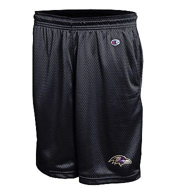 Men's Champion Black Baltimore Ravens Classic Mesh Shorts