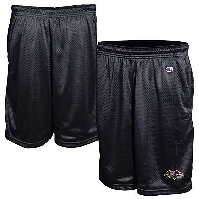 Men's Champion Black Baltimore Ravens Classic Mesh Shorts