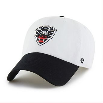 Men's '47 White D.C. United Two-Tone Clean Up Adjustable Hat