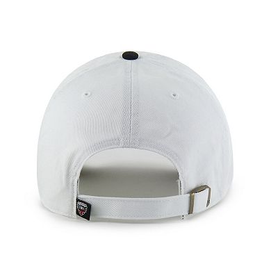 Men's '47 White D.C. United Two-Tone Clean Up Adjustable Hat